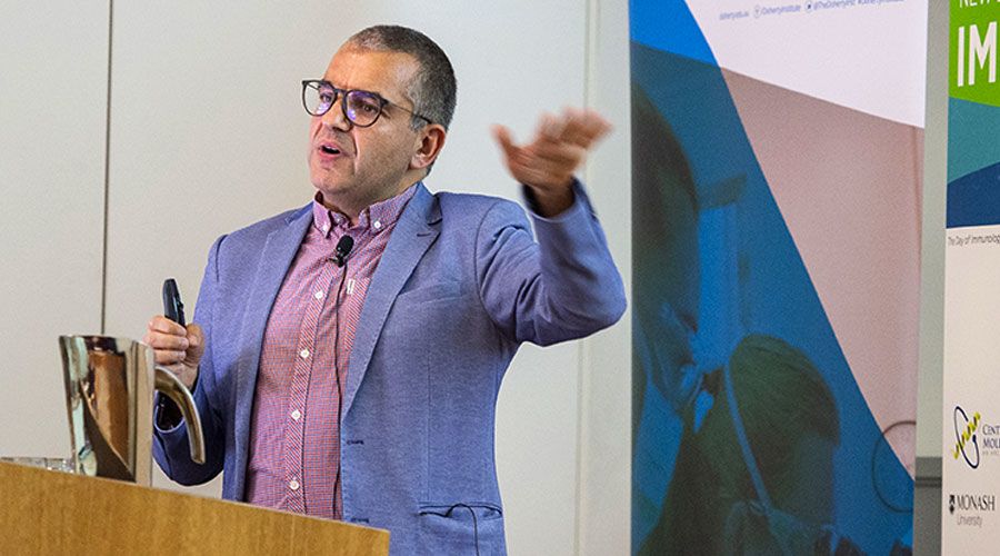 Professor Sammy Bedoui presenting