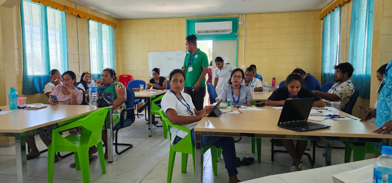 Participants during the workshop which will help to inform an action plan for the implementation of an antimicrobial stewardship program